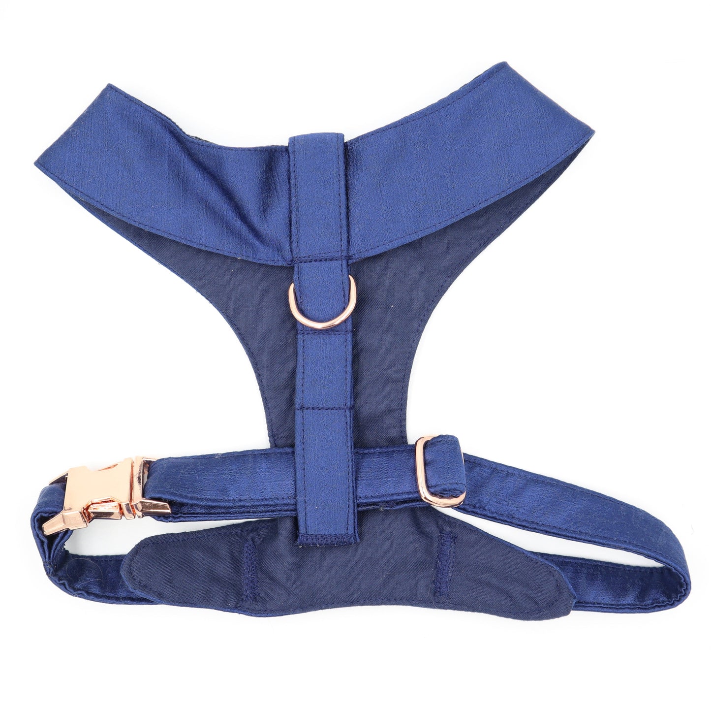 Tuxedo Wedding Dog Harness in Navy Blue Silk Satin with Teal 2 Bow CHOICE of COLOURS