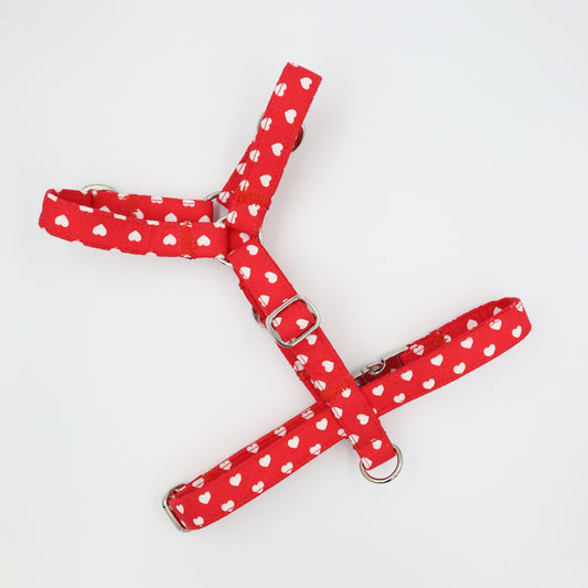 Dog Harness in Red Heart Design